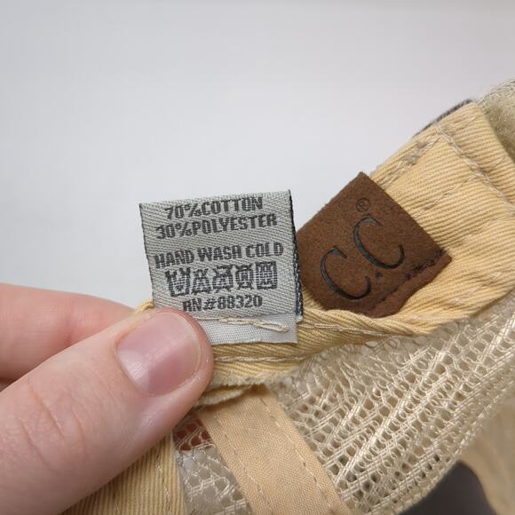 USA Flag Trucker Cap Multicolor One Size Adjustable Mesh Distressed Camouflage - Picture 10 of 10